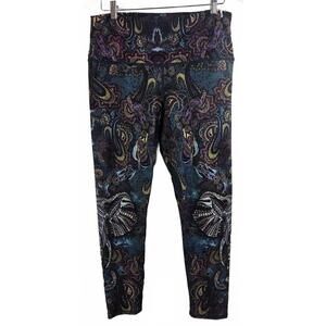 Evolution And Creatio High Waist Paisley Print Leggings Size XL